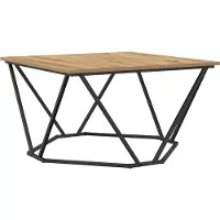 vidaXL Table Basse Chêne Artisanal 80X80X45 Cm Bois reconstitué Lumarko