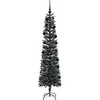 vidaXL Sapin de Noël artificiel avec 300 LED Vert 58 x 58 x 210 cm