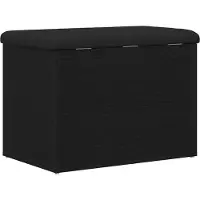 vidaXL Banc de rangement Chêne noir 62 x 42 x 45 cm Bois d'ingénierie