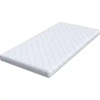 vidaXL Matelas blanc 90 x 190 cm Tissu jacquard