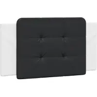 vidaXL Coussin de tête de lit "Zadar" noir et blanc 100 cm similicuir