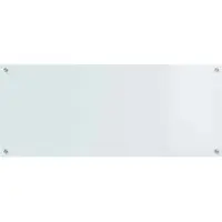 vidaXL Dossier de cuisine blanc 120x50x0,6 cm en verre trempé