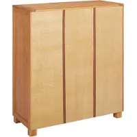 vidaXL Armoire avec étagère, couleur marron, 80 x 35 x 95 cm, en bois de chêne massif