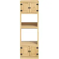 vidaXL Armoire SKI Marron miel 66 x 58 x 207 cm Bois de pin massif