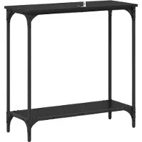 vidaXL Table console Chêne noir 75 x 30.5 x 75 cm Bois d'ingénierie