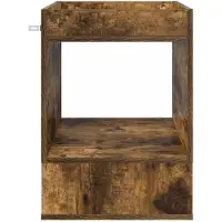 vidaXL Table d'appoint 2 pcs Chêne fumé 40 x 40 x 56 cm