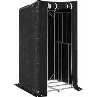 vidaXL Étagère à bois de chauffage avec protection contre la pluie 100x100x200 cm Acier galvanisé