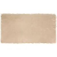 vidaXL Tapis en Peau de Mouton Synthétique Beige 60 x 110 cm Polyester