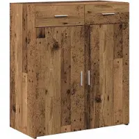 vidaXL Armoire de salle de bain vieux bois 80 x 42,5 x 93,5 cm Bois composite