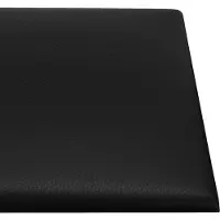 vidaXL Têtes de lit murales 12 pièces Noir 90 x 30 cm Tissu