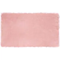 vidaXL Tapis en fausse Tafalla Rose 100 x 200 cm Polyester