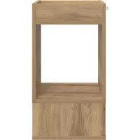 vidaXL Table d'appoint 2 pcs Chêne artisanal 30 x 30 x 56 cm