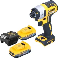 DeWalt DCF 887 E2 Clé à choc sans fil 18 V 205 Nm 1/4'' Brushless + 2x Powerstack batterie 1,7 Ah + chargeur