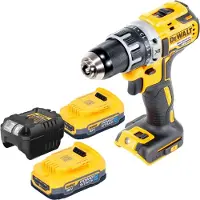 DeWalt DCD 791 E2 Perceuse-visseuse sans fil 18 V 70 Nm Brushless + 2x Powerstack batterie 1,7 Ah + chargeur