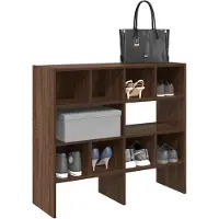 vidaXL Étagères à chaussures 2 pcs empilable chêne marron 89,5x30x40cm
