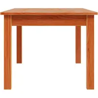 vidaXL Table basse brun cire 80x50x40 cm pin massif