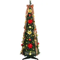 vidaXL Sapin de Noël artificiel avec 50 LED Vert 120 cm PVC