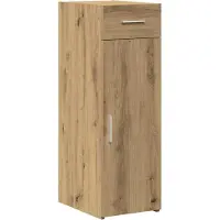 vidaXL Buffet à tiroirs en chêne Artisan, 30 x 42,5 x 93 cm