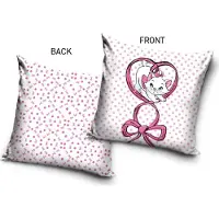 Carbotex Taie d'oreiller Aristocats Chat Potté Marie et Papillon