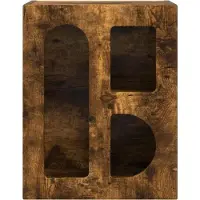 vidaXL Table de chevet Chêne fumé 40 x 35 x 50 cm Bois d'ingénierie