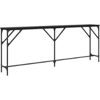 vidaXL Table console Chêne noir 200 x 29 x 75 cm