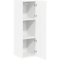 vidaXL Armoire murale LUCCA, blanc brillant, 30 x 31 x 100 cm, aggloméré