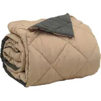 vidaXL Couette toute l'année Anthracite et Taupe 200 x 200 cm Microfibre