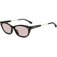Dsquared2 D2 0209/G/S BLACK PINK 57/16/145 Lunettes de soleil pour femmes