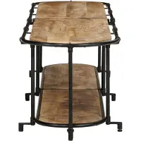 vidaXL Étagère TV 200x42x40 cm Bois de manguier brut