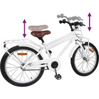 vidaXL Vélo enfant 20 pouces pour 6-11 ans Blanc