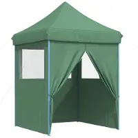 vidaXL Tente de réception verte 200 x 200 x 306 cm Tissu Oxford