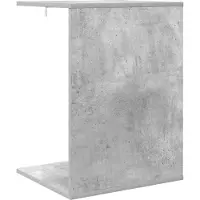 vidaXL Table d'appoint Gris béton 45 x 40 x 62,5 cm Bois d'ingénierie