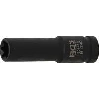 Bgs Douille de force profil E, profond Entraînement Carré intérieur 12,5 mm (1/2") SW E16 mm - 5204-16