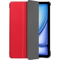 Cazy Housse pour Tablette compatible avec iPad Air 13 inch (M4 2026 / M3 2025 / M2 2024) - Étui TriFold Bookcase - Rouge