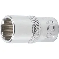 Bgs 10779 Douille, 6,3 (1/4), 12 pans, 9 mm