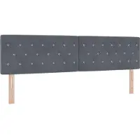 vidaXL Tête de lit gris foncé 180 cm velours