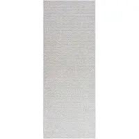 vidaXL Tapis LUGO, crème et gris, 80 x 200 cm, polyester