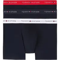 Tommy Hilfiger Underwear Boxers 'Essential' bleu marine / gris / rouge foncé / blanc