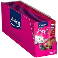 Vitakraft Poche De Sauce Poesie Delice Nourriture Pour Chat Bœuf 85g 23 Unités
