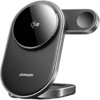 JOYROOM Chargeur sans fil à induction JR-W17 Qi 3 en 1 - noir