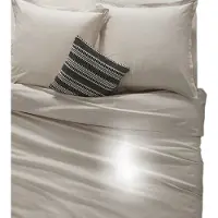 Atmosphera Enveloppe de couette, 140 x 200 cm, coton, beige