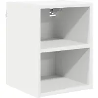 vidaXL Armoire suspendue avec stockage Riga Blanc 30 x 29,5 x 40 cm