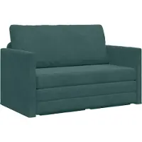 vidaXL Canapé-lit vert foncé 124 x 71 x 78 cm velours