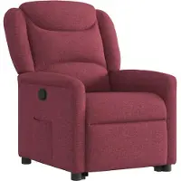 vidaXL Fauteuil relax avec releveur vin rouge Tissu
