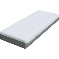 vidaXL Matelas mi-ferme, 80 x 200 cm, blanc et gris