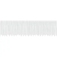 vidaXL Rideau en Dentelle Floral Blanc 120 x 600 cm Polyester