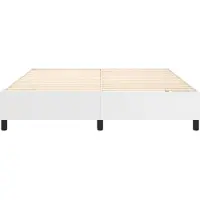 vidaXL Cadre de lit blanc 160x200 cm en similicuir