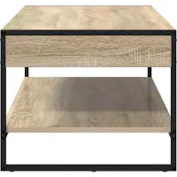 vidaXL Table basse Sonoma 80 x 50 x 40 cm Bois composite