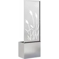 vidaXL Écran de confidentialité de jardin Fretwork Argent 50 x 140 cm