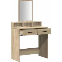 vidaXL Coiffeuse chêne Sonoma 79 x 41 x 140 cm Bois composite
